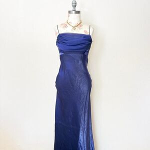 chinese dress ladies Amoris T713 Halter Neck, High Slit Gown With Open Back & Self-Tie Bow – Mia  Bella Couture